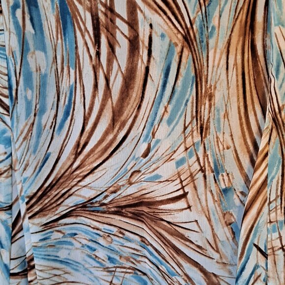 VINTAGE SET ~ 2 PC BLOUSE & SKIRT ~ CHIFFON FEEL ~ FLOWING ORGANIC SUMMER ~ NWT~ - Picture 4 of 14